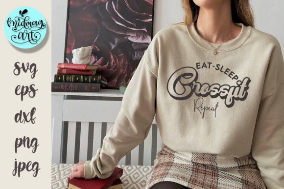 Branding Boost with Eat Sleep Crossfit Repeat Svg