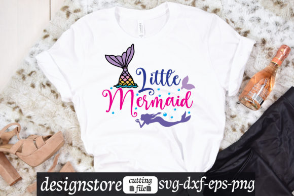 Little Mermaid Svg: A Graphic Design Asset for Branding and T-Shirt Designs