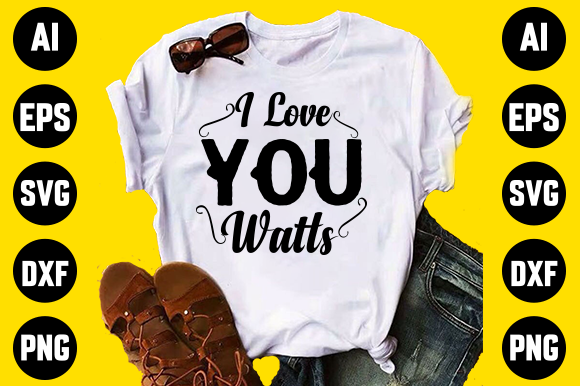 Love Funny Svg T-shirt Design for Crafters