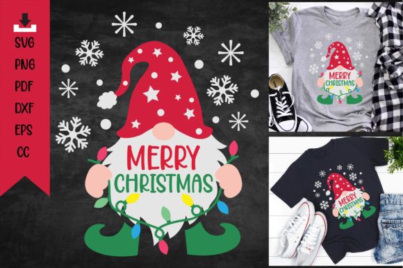 Merry Christmas Svg Gnome Shirt Svg