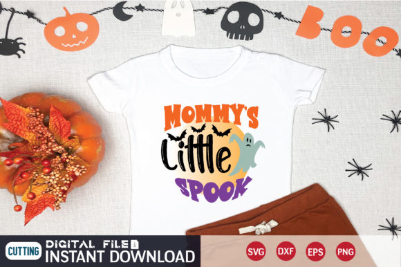 mommy s little spook svg graphics for t-shirt designs