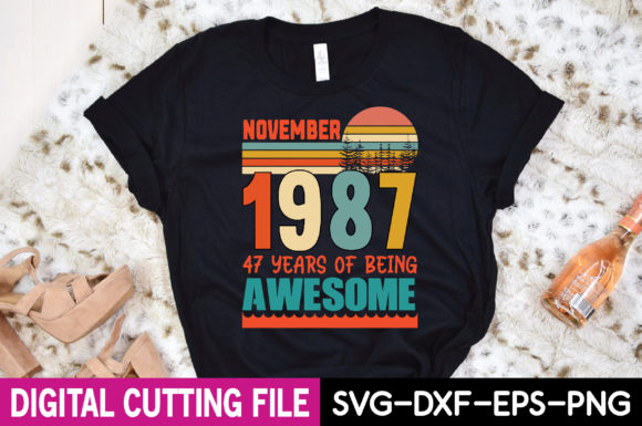 November 1987 47 Years of Being Awesome Graphics