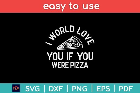 Pizza Love Graphic for Print Templates