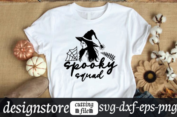 Spooky Squad Svg: A Graphic Design Asset for T-Shirt Designs