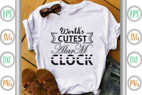 World’s Cutest Alarm Clock Graphics for T-Shirt Designs